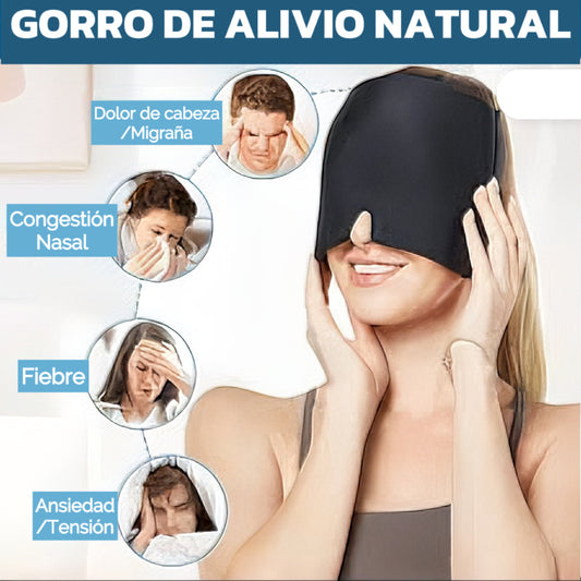 Gorro De Gel Alivio Dolor De Cabeza y Migraña